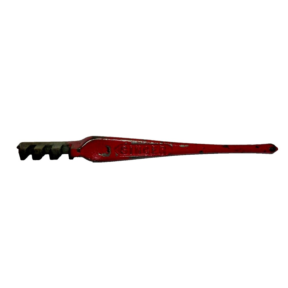 Vintage Singer Red Cast Iron Glass Cutter Notched Hand Tool Collectible Hardware